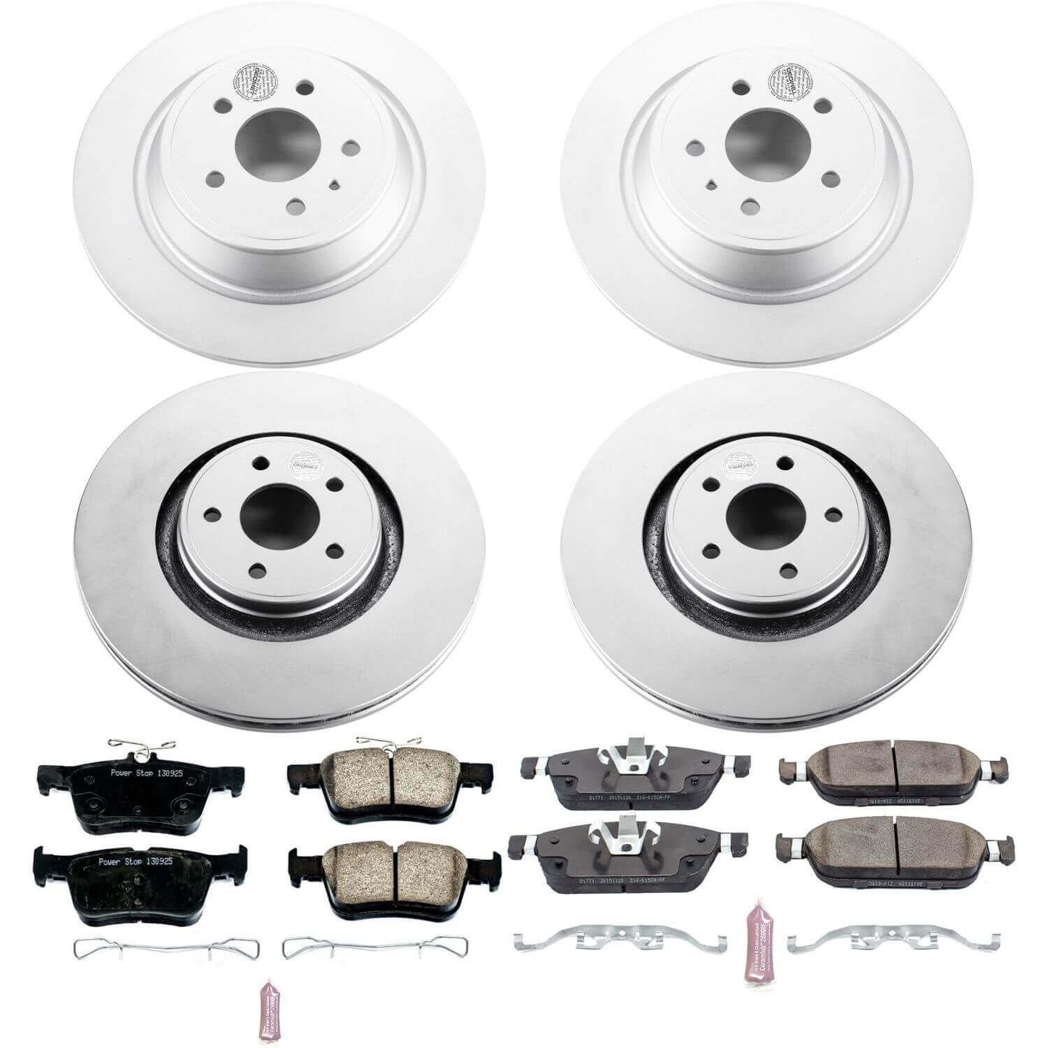 Power Stop CRK7418 Z17 Evolution Front And Rear Brake Kit for 2015-2016 Lincoln Mkc product image