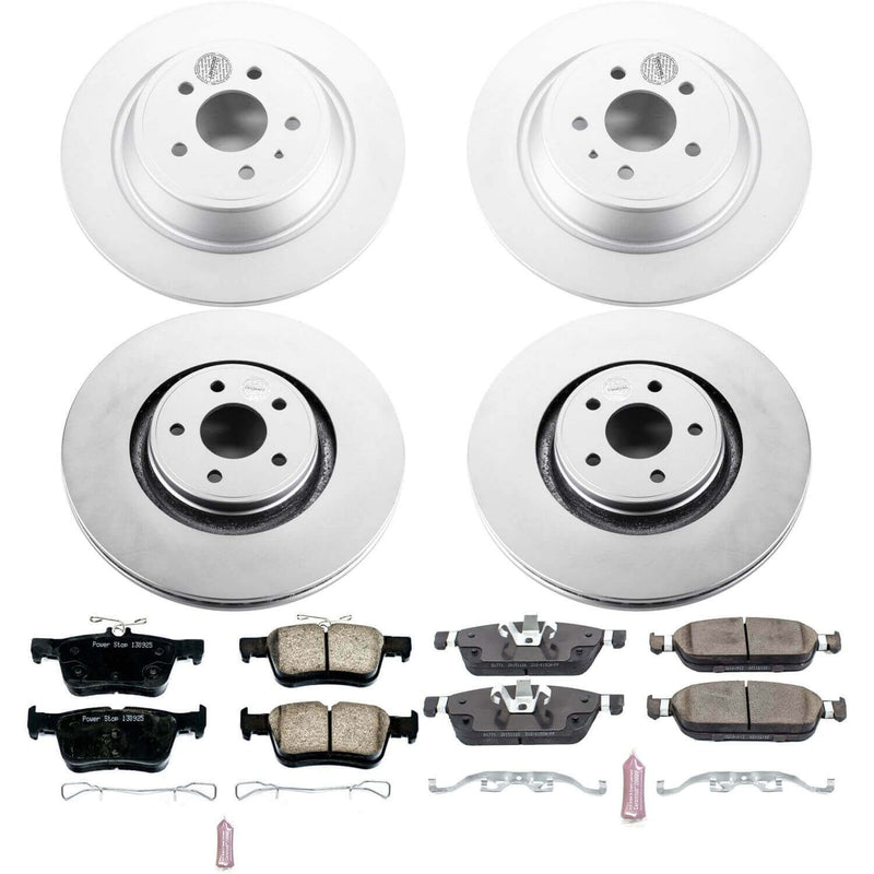 Power Stop CRK7418 Z17 Evolution Front And Rear Brake Kit for 2015-2016 Lincoln Mkc product image