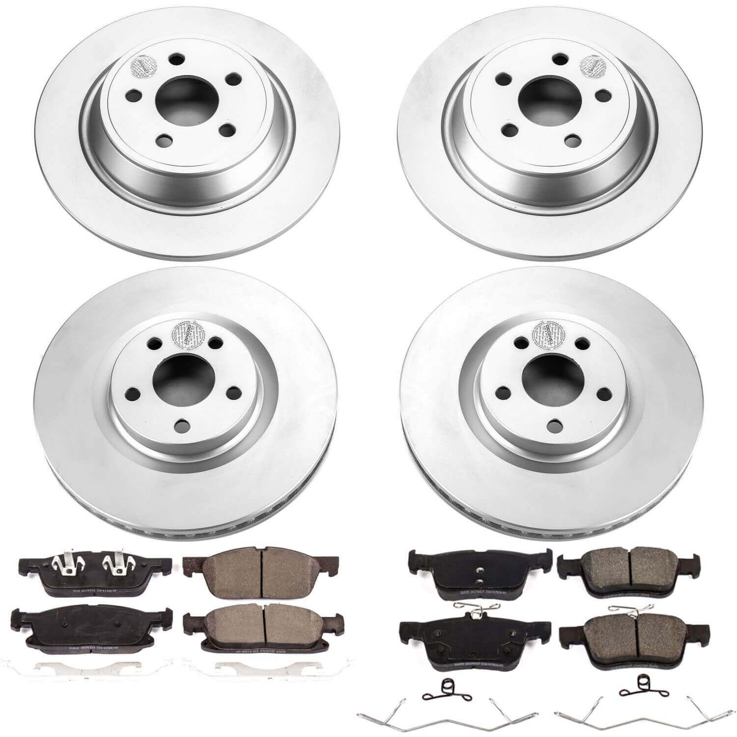 Power Stop CRK7419 Z17 Evolution Front And Rear Brake Kit for 2015-2018 Ford Edge product image