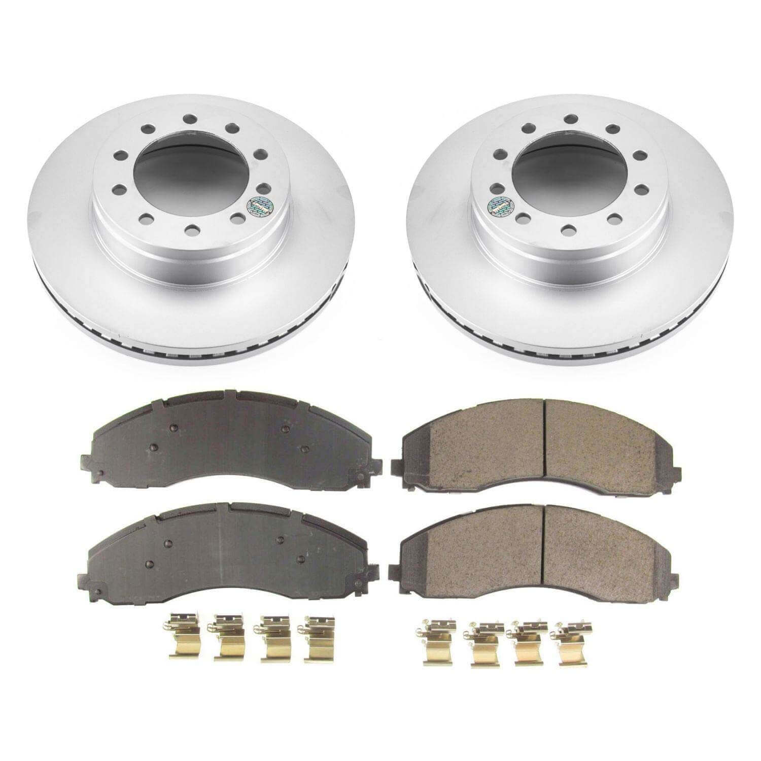 Power Stop CRK7422 Z17 Evolution Front Pad And Rotor Kit for 2017-2024 Ford F-450 Super Duty product image
