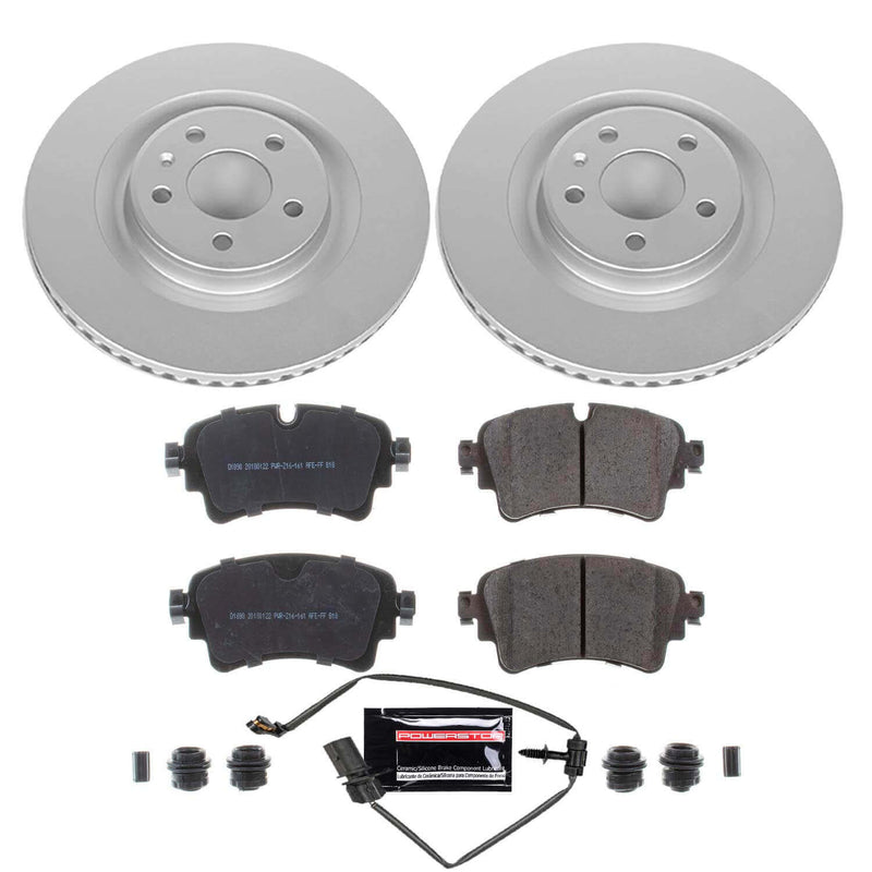 Power Stop CRK7431 Z23 Evolution Geomet Coated Rear Pad And Rotor Kit for 2017-2018 Audi A4 product image