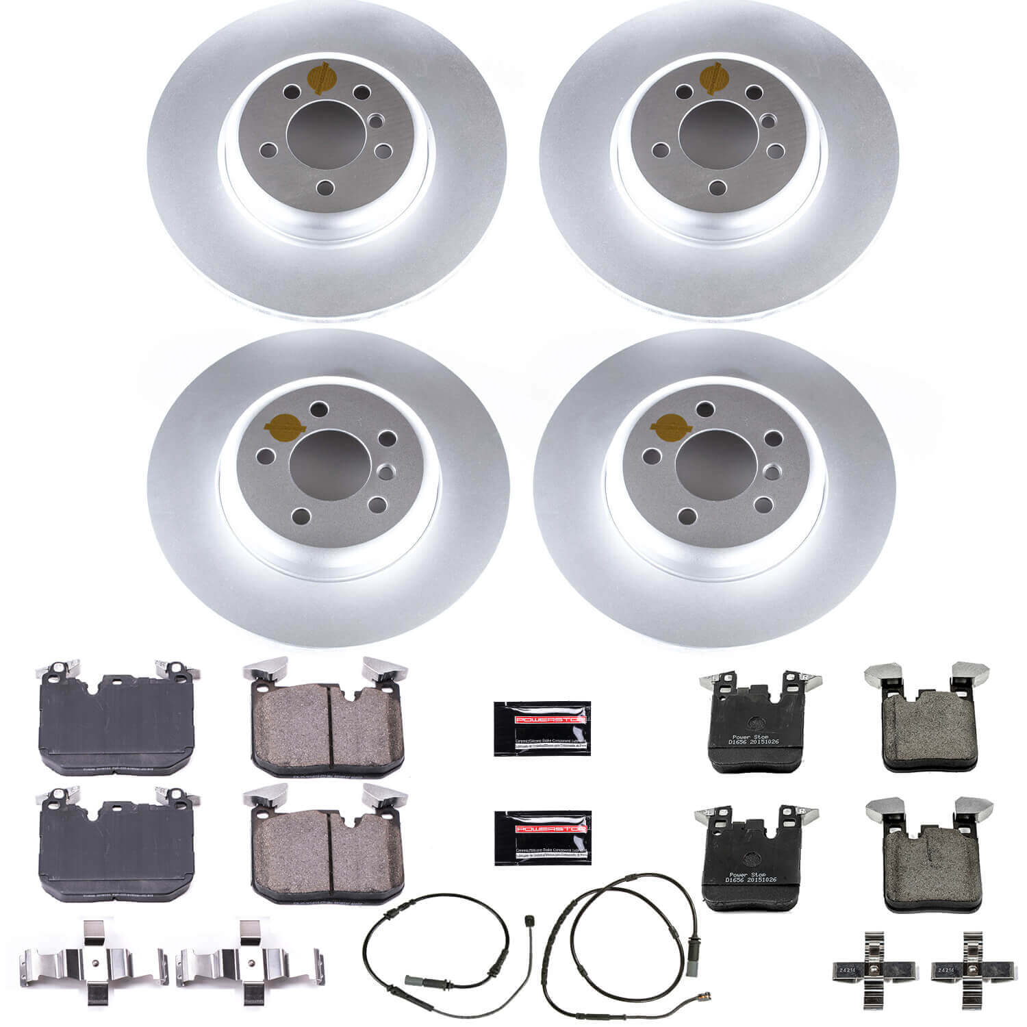Power Stop CRK7436 Z23 Evolution Geomet Coated Front And Rear Pad And Rotor Kit for 2012-2015 BMW 335I product image