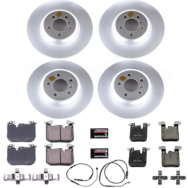 Power Stop CRK7436 Z23 Evolution Geomet Coated Front And Rear Pad And Rotor Kit for 2012-2015 BMW 335I product image