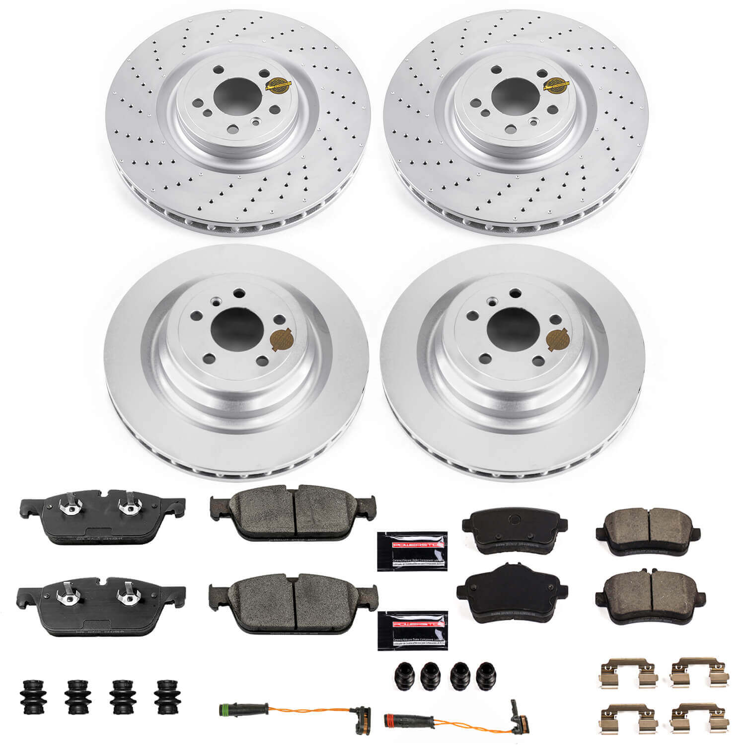 Power Stop CRK7443 Z23 Evolution Sport Front And Rear Brake Kit for 2017-2018 Mercedes-Benz GLS550 product image