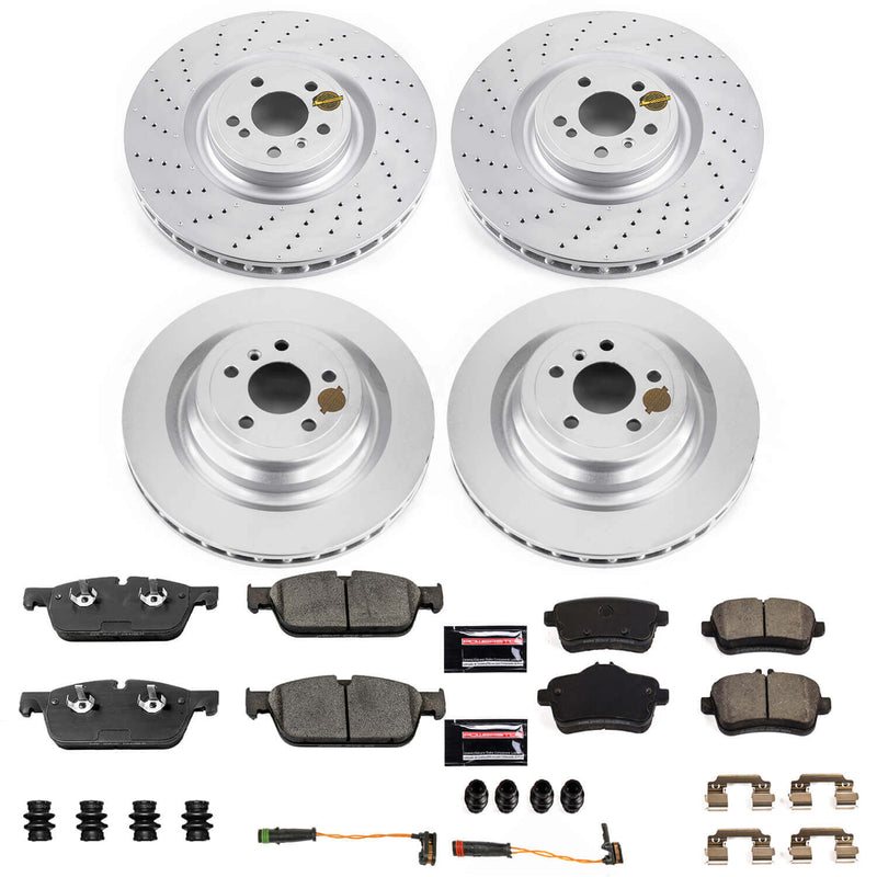 Power Stop CRK7443 Z23 Evolution Sport Front And Rear Brake Kit for 2017-2018 Mercedes-Benz GLS550 product image