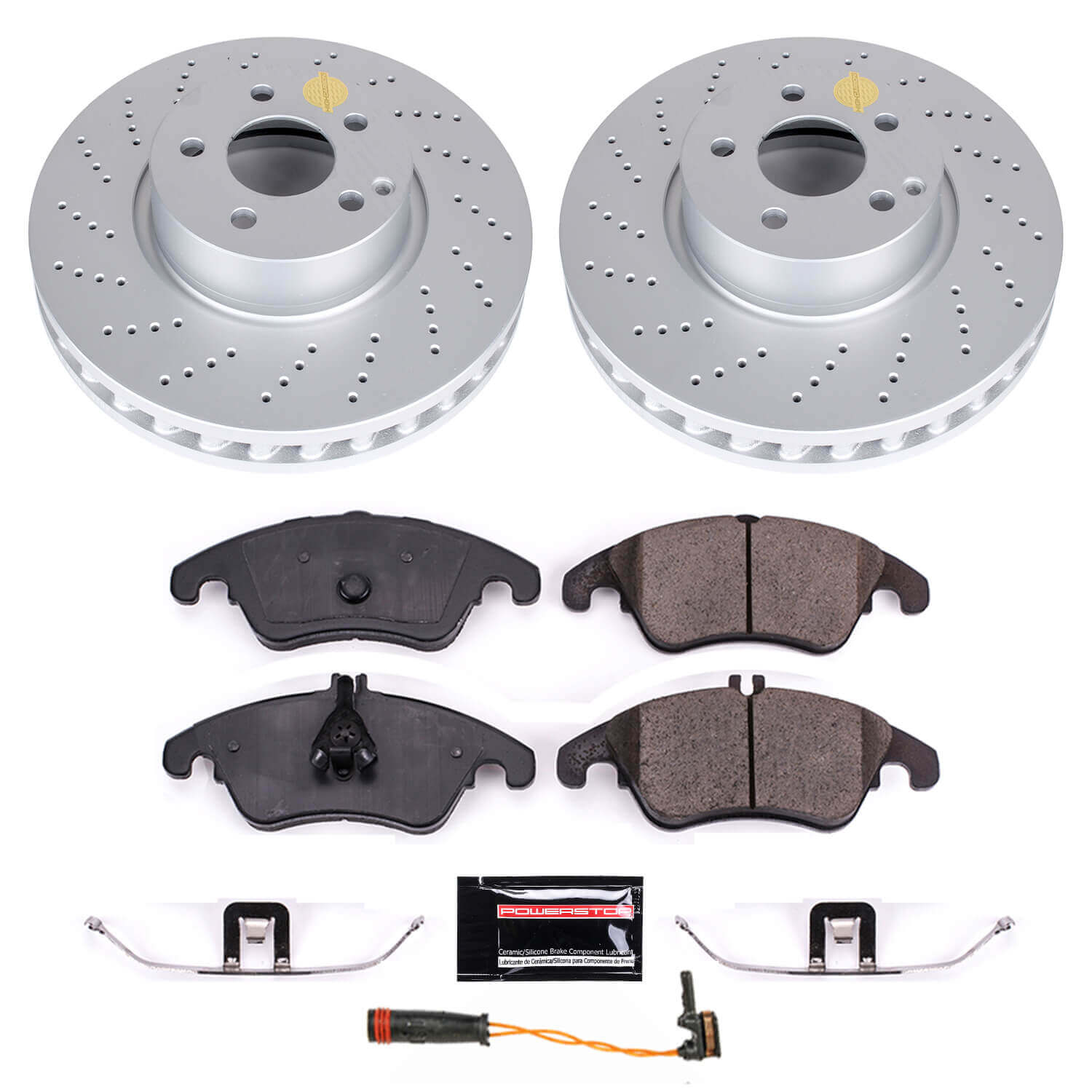 Power Stop CRK7496 Z23 Evolution Sport Front Brake Kit for 2014 Mercedes-Benz C300 product image