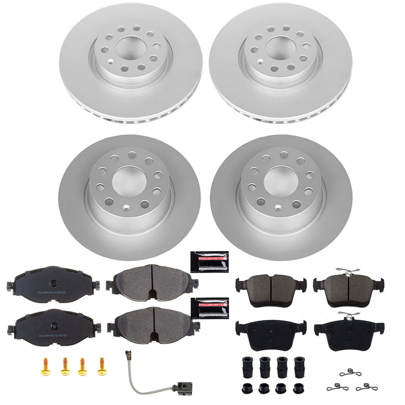 Power Stop CRK7502 Z23 Evolution Sport Front And Rear Brake Kit for 2015-2020 Audi A3 product image