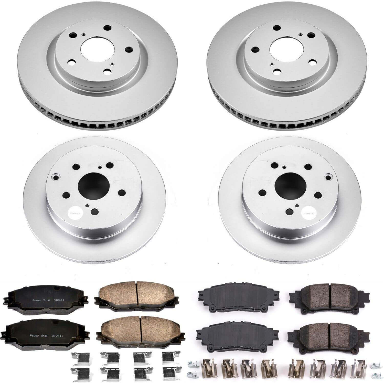 Power Stop CRK7503 Z17 Evolution Front And Rear Brake Kit for 2016-2019 Toyota Mirai product image