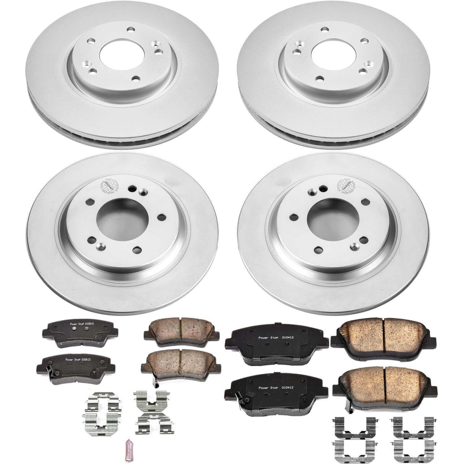 Power Stop CRK7504 Z17 Evolution Front And Rear Brake Kit for 2014-2016 Kia Optima Hybrid EX product image