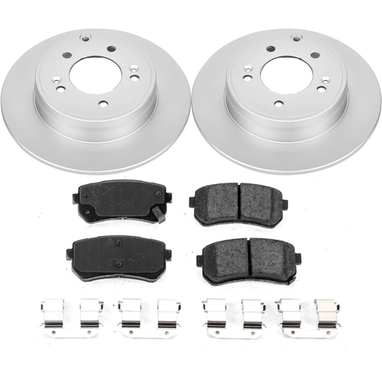 Power Stop CRK7505 Z17 Evolution Rear Brake Kit for 2016 Hyundai Sonata Eco, Hybrid, Hybrid Limited, Limited, Plug-In Hybrid, Plug-In Hybrid Limited, SE, Sport, Sport 2.0T product image