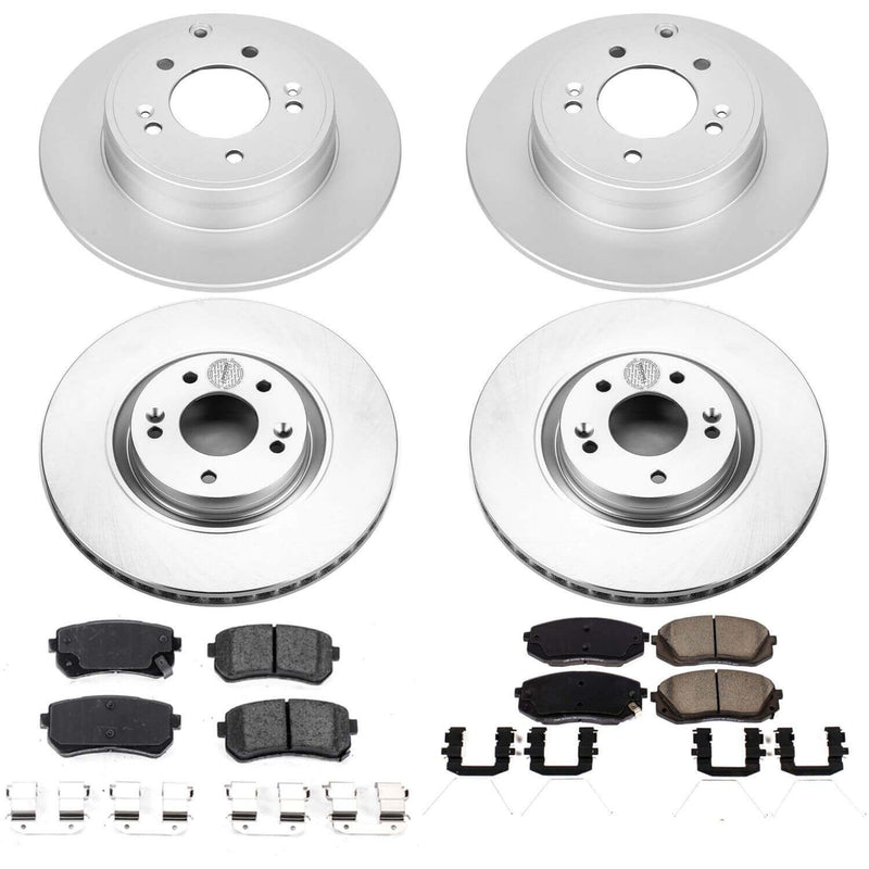 Power Stop CRK7510 Z17 Evolution Front And Rear Brake Kit for 2016-2018 Hyundai Sonata Sport 2.0T product image
