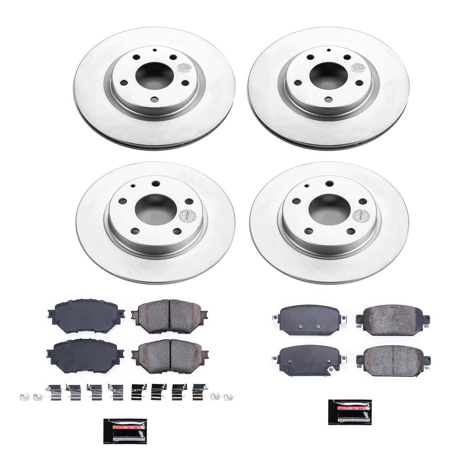 Power Stop CRK7518 Z17 Evolution Front And Rear Pad And Rotor Kit for 2017-2018 Mazda 3 product image