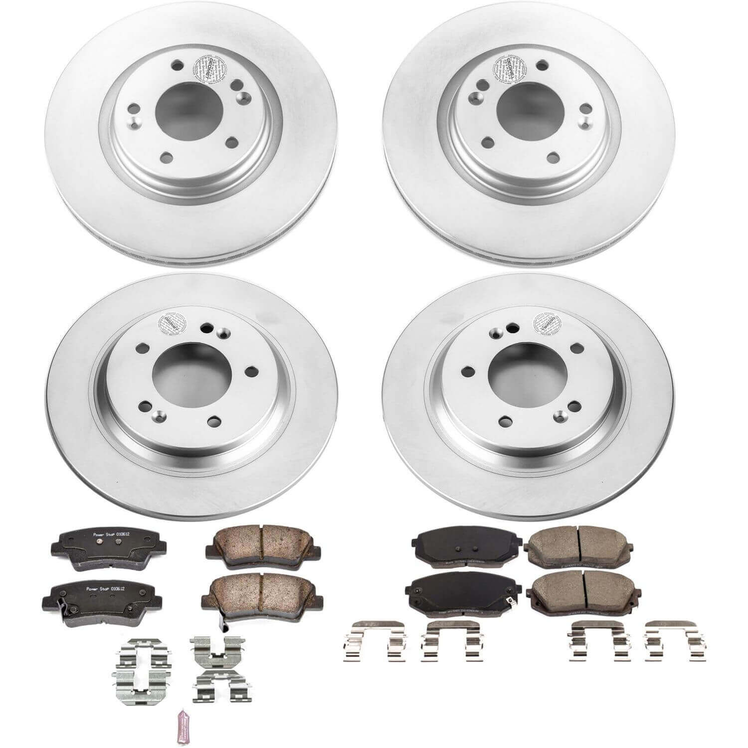 Power Stop CRK7523 Z17 Evolution Front And Rear Brake Kit for 2016 Hyundai Sonata Hybrid, Hybrid Limited, Plug-In Hybrid, Plug-In Hybrid Limited product image