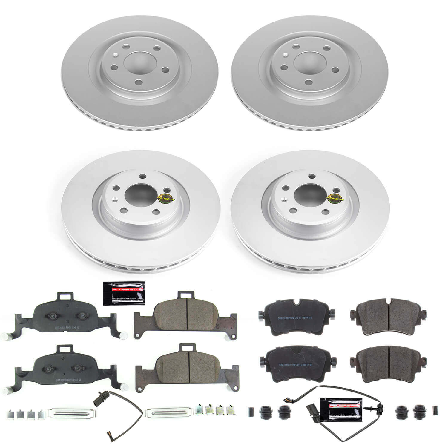 Power Stop CRK7531 Z23 Evolution Geomet Coated Front And Rear Pad And Rotor Kit for 2017-2018 Audi A4 product image