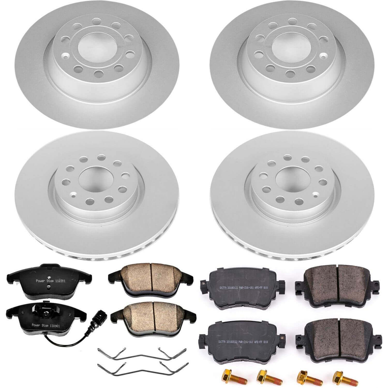 Power Stop CRK7537 Z23 Evolution Sport Front And Rear Brake Kit for 2016-2018 Audi Q3 product image