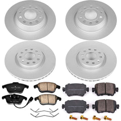 Power Stop CRK7537 Z23 Evolution Sport Front And Rear Brake Kit for 2016-2018 Audi Q3 product image