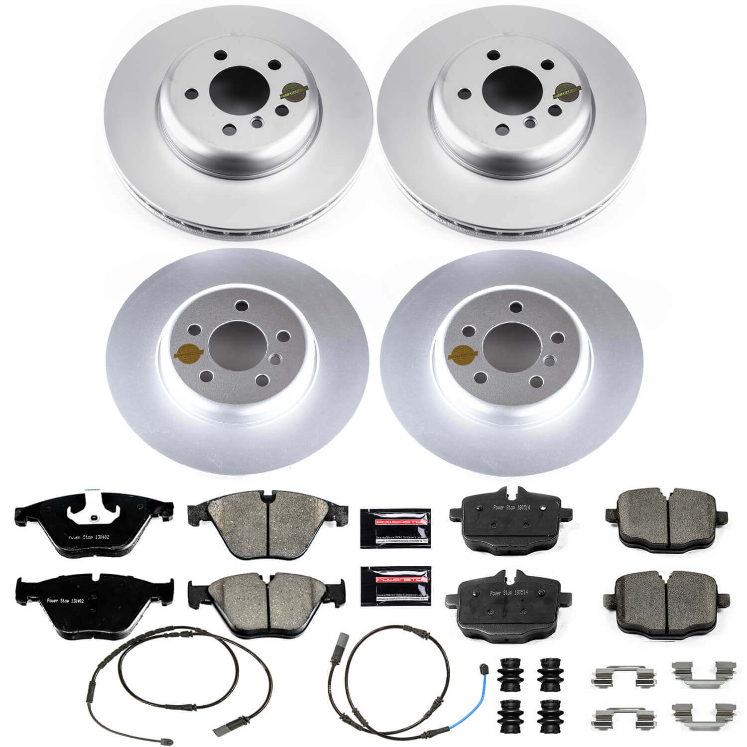 Power Stop CRK7552 Z23 Evolution Geomet Coated Front And Rear Pad And Rotor Kit for 2012-2018 BMW 640I product image