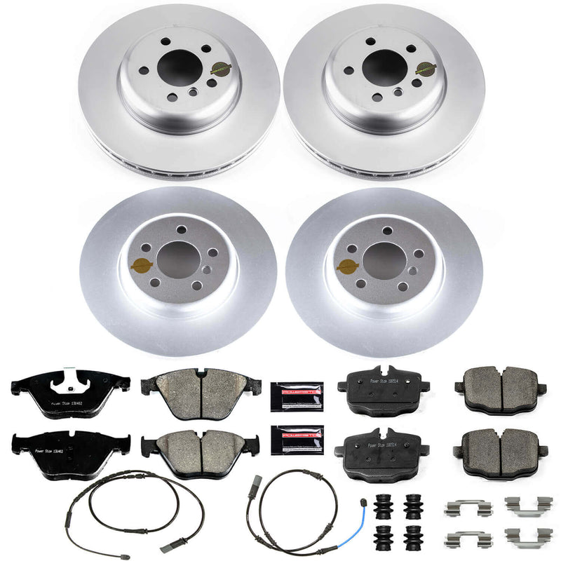 Power Stop CRK7552 Z23 Evolution Geomet Coated Front And Rear Pad And Rotor Kit for 2012-2018 BMW 640I product image