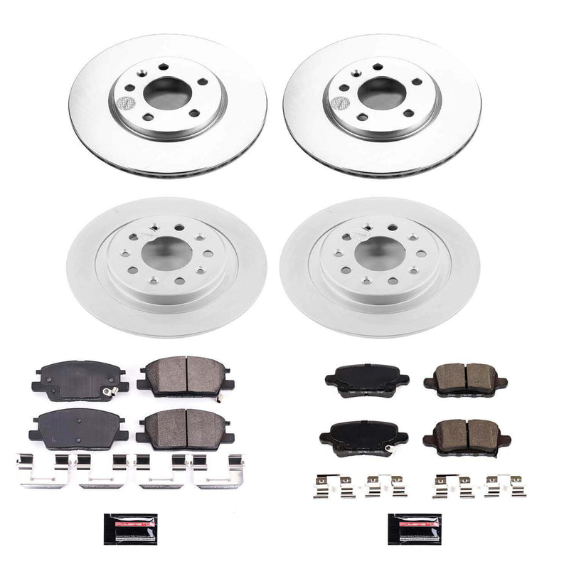 Power Stop CRK7564 Z17 Evolution Front And Rear Brake Kit for 2019 Buick Lacrosse product image