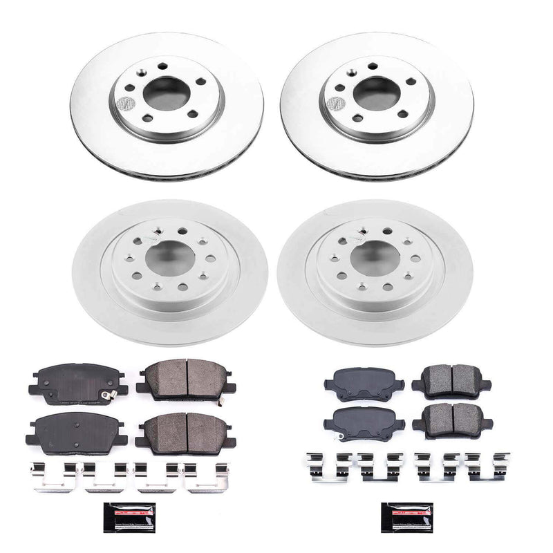Power Stop CRK7566 Z17 Evolution Front And Rear Brake Kit for 2017-2018 Buick Lacrosse product image