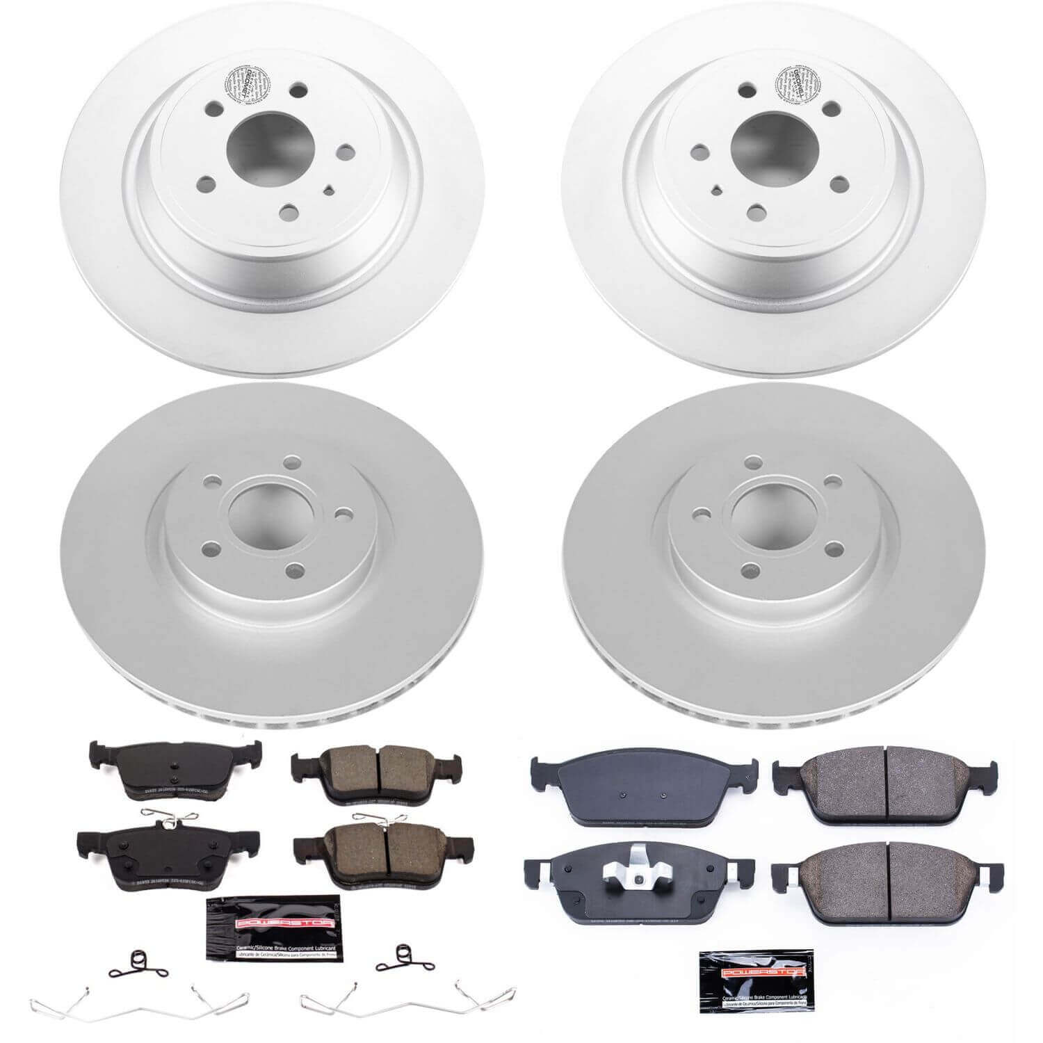 Power Stop CRK7569 Z23 Evolution Sport Front And Rear Brake Kit for 2017-2019 Ford Escape All Wheel Drive product image