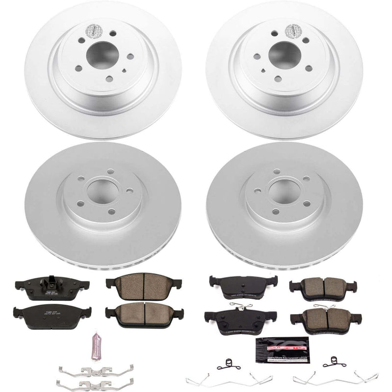 Power Stop CRK7570 Z23 Evolution Sport Front And Rear Brake Kit for 2017 Ford Escape product image