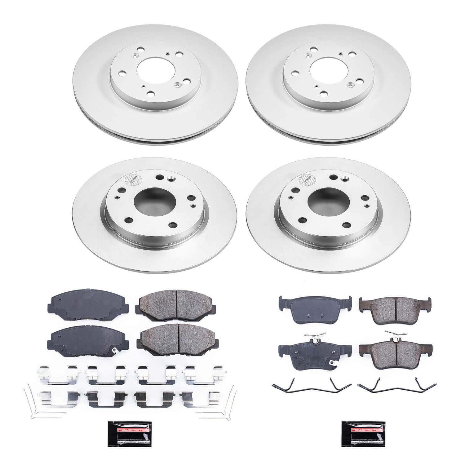 Power Stop CRK7574 Z17 Evolution Front And Rear Brake Kit for 2016 Honda Civic product image