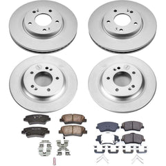 Power Stop CRK7580 Z17 Evolution Front And Rear Brake Kit for 2018 Hyundai Elantra GT product image