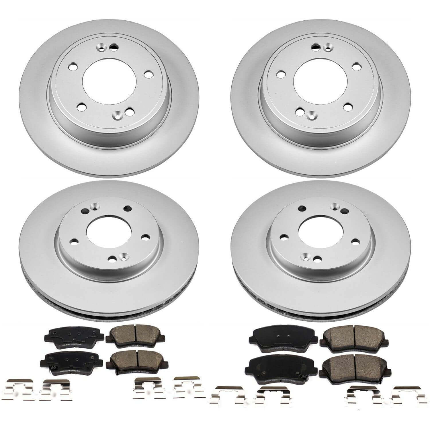 Power Stop CRK7582 Z17 Evolution Front And Rear Pad And Rotor Kit for 2017 Hyundai Veloster product image