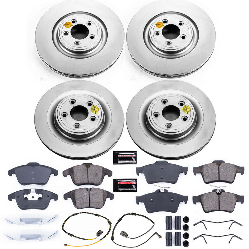 Power Stop CRK7592 Z23 Evolution Geomet Coated Front And Rear Pad And Rotor Kit for 2013-2015 Jaguar Xf product image
