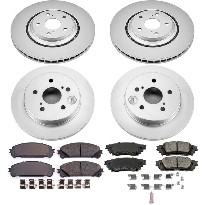 Power Stop CRK7605 Z17 Evolution Front And Rear Brake Kit for 2015-2017 Lexus NX200T product image