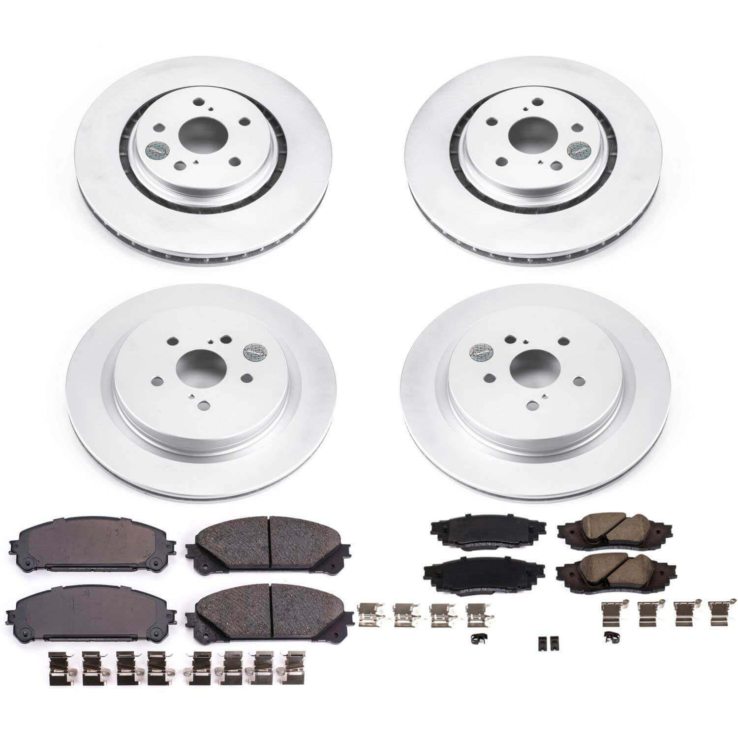 Power Stop CRK7606 Z17 Evolution Front And Rear Brake Kit for 2016-2022 Lexus RX350 product image