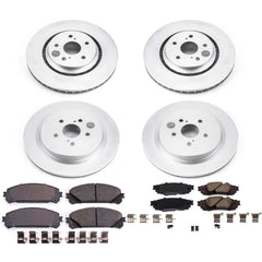 Power Stop CRK7606 Z17 Evolution Front And Rear Brake Kit for 2016-2022 Lexus RX350 product image