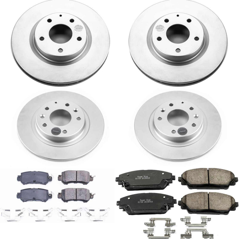 Power Stop CRK7607 Z17 Evolution Front And Rear Pad And Rotor Kit for 2016-2018 Mazda CX-3 All Wheel Drive product image