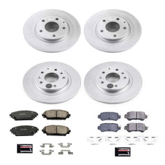 Power Stop CRK7608 Z17 Evolution Front And Rear Pad And Rotor Kit for 2016-2018 Mazda CX-3 Front Wheel Drive product image