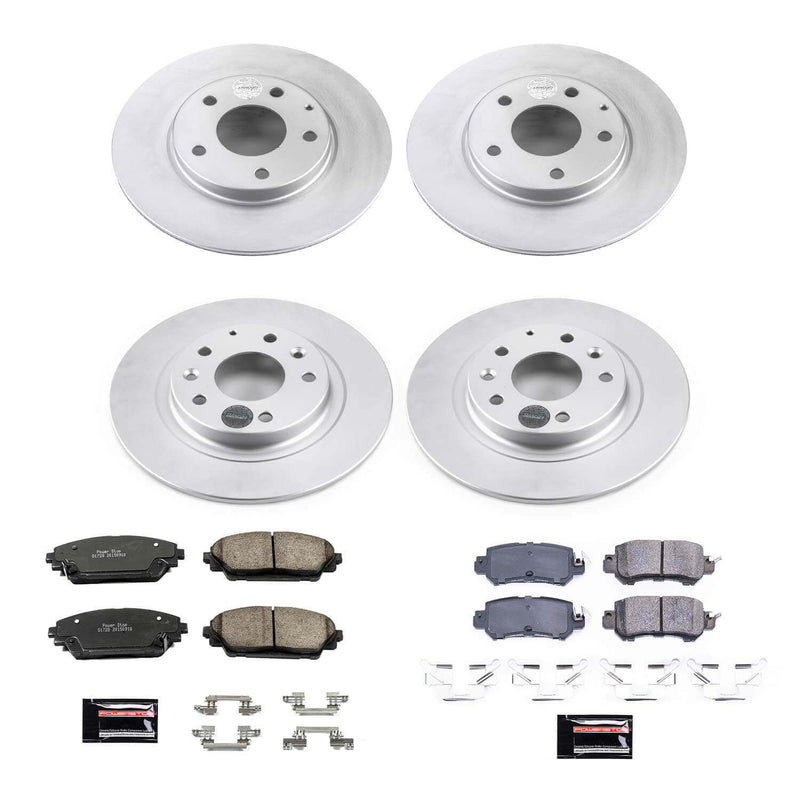 Power Stop CRK7608 Z17 Evolution Front And Rear Pad And Rotor Kit for 2016-2018 Mazda CX-3 Front Wheel Drive product image
