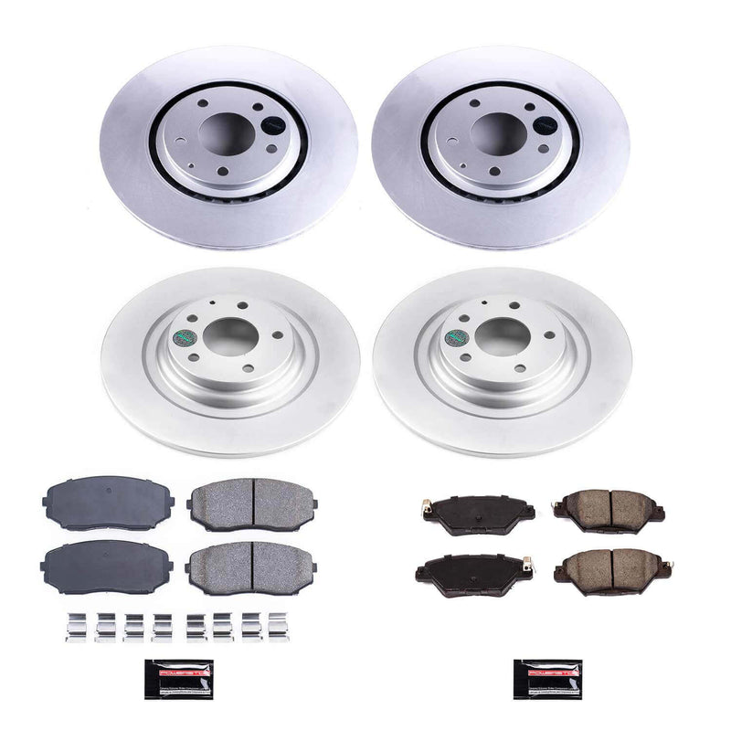 Power Stop CRK7610 Z17 Evolution Front And Rear Pad And Rotor Kit for 2016-2023 Mazda CX-9 product image