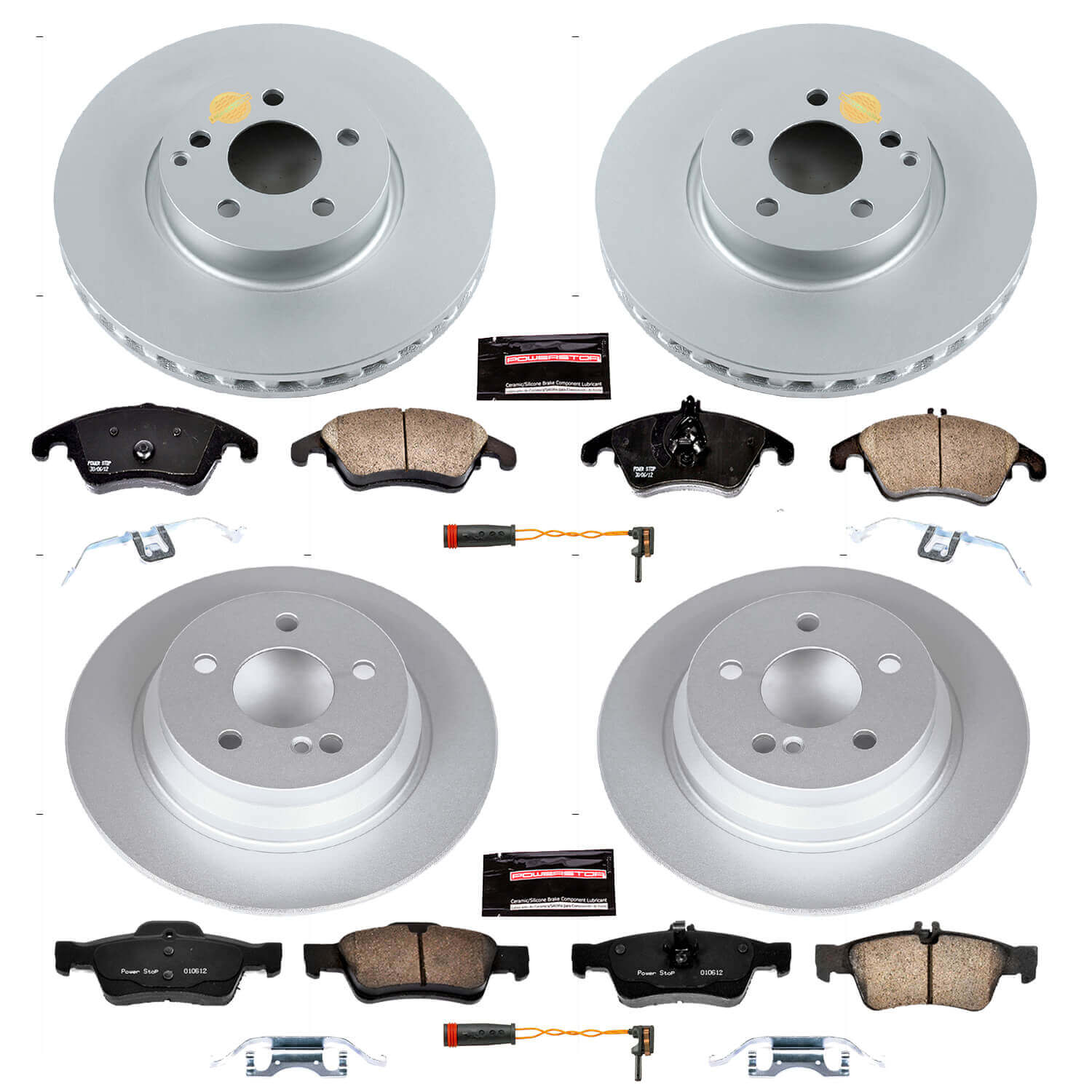Power Stop CRK7612 Z23 Evolution Sport Front And Rear Brake Kit for 2014-2016 Mercedes-Benz E-250 product image