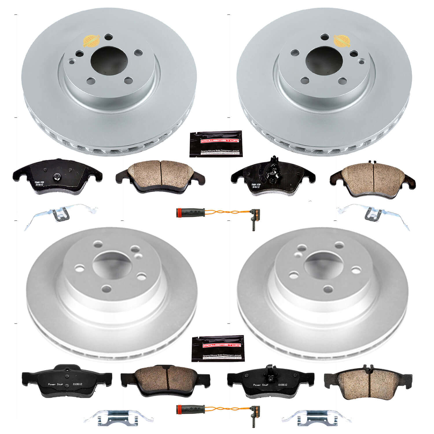 Power Stop CRK7616 Z23 Evolution Sport Front And Rear Brake Kit for 2010 Mercedes-Benz E-350 Sedan (4 Door) product image