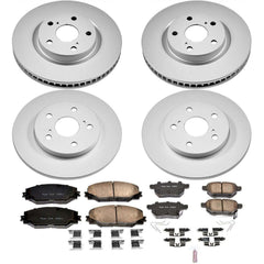 Power Stop CRK7631 Z17 Evolution Front And Rear Brake Kit for 2016 Scion Im product image