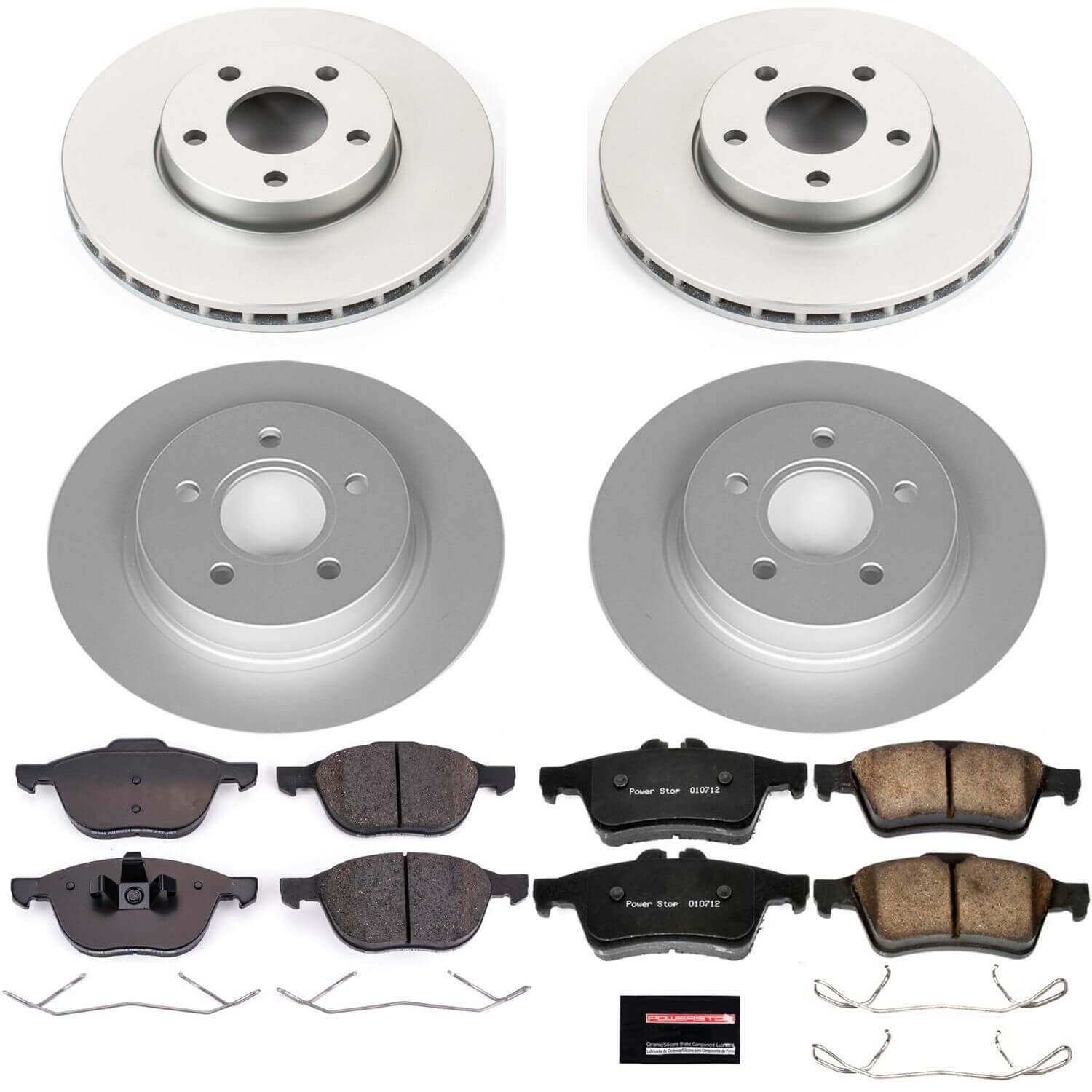 Power Stop CRK7635 Z23 Evolution Sport Front And Rear Brake Kit for 2012-2013 Volvo C30 product image