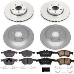 Power Stop CRK7635 Z23 Evolution Sport Front And Rear Brake Kit for 2012-2013 Volvo C30 product image