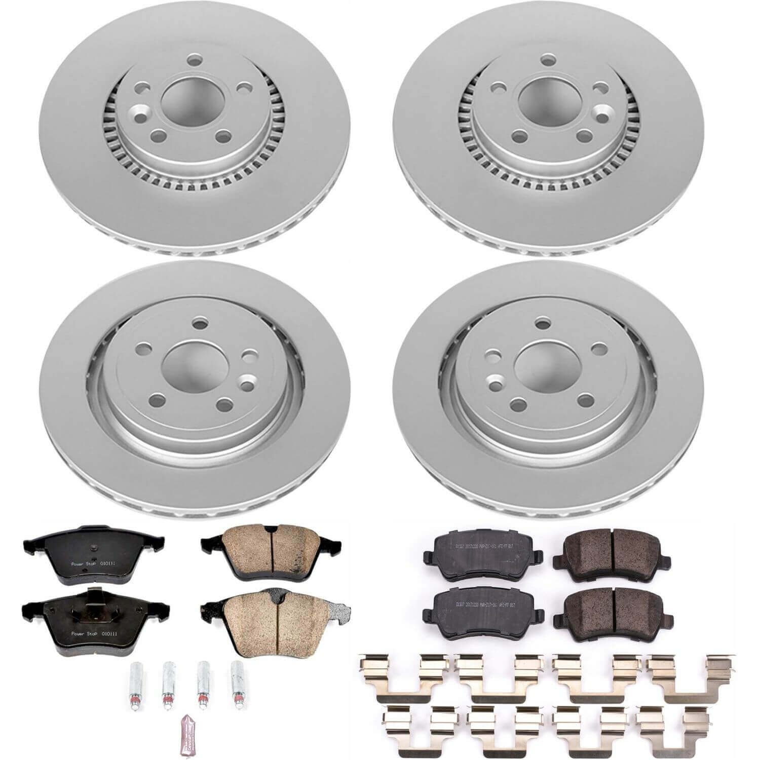 Power Stop CRK7637 Z23 Evolution Sport Front And Rear Brake Kit for 2015 Volvo S60 T5, T5 Platinum, T5 Premier, T5 Premier Plus, T6, T6 Platinum, T6 Premier Plus, T6 R-Design, T6 R-Design product image
