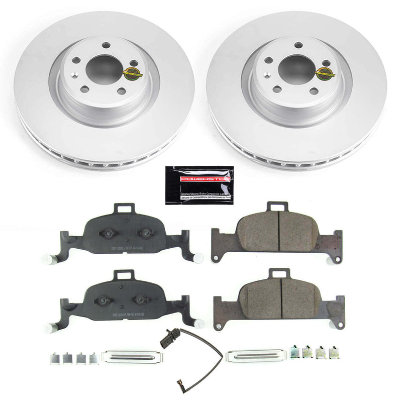 Power Stop CRK7648 Z23 Evolution Geomet Coated Front Pad And Rotor Kit for 2017-2018 Audi A4 product image
