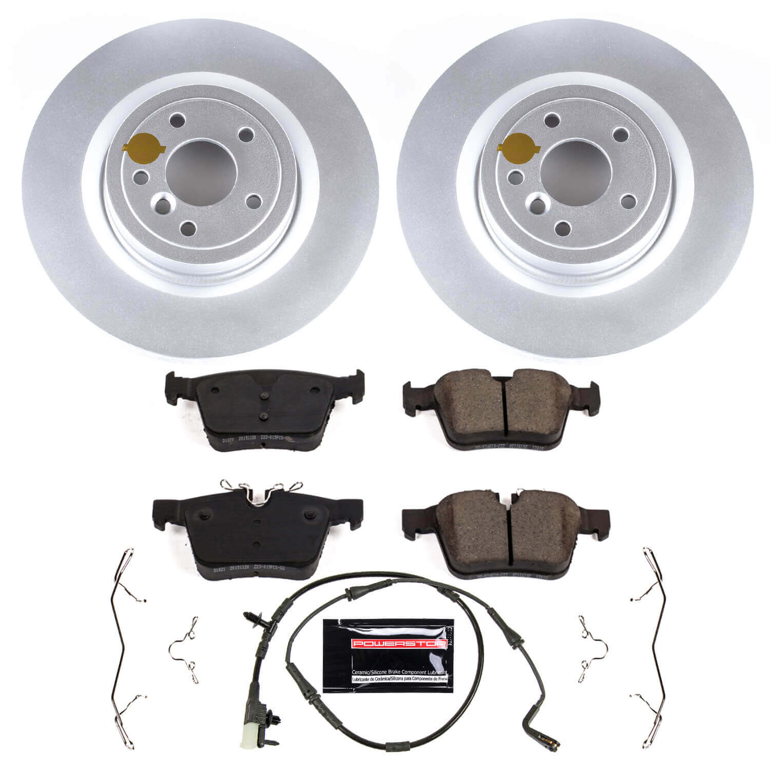 Power Stop CRK7733 Z23 Evolution Geomet Coated Rear Pad And Rotor Kit for 2017-2018 Jaguar Xe product image