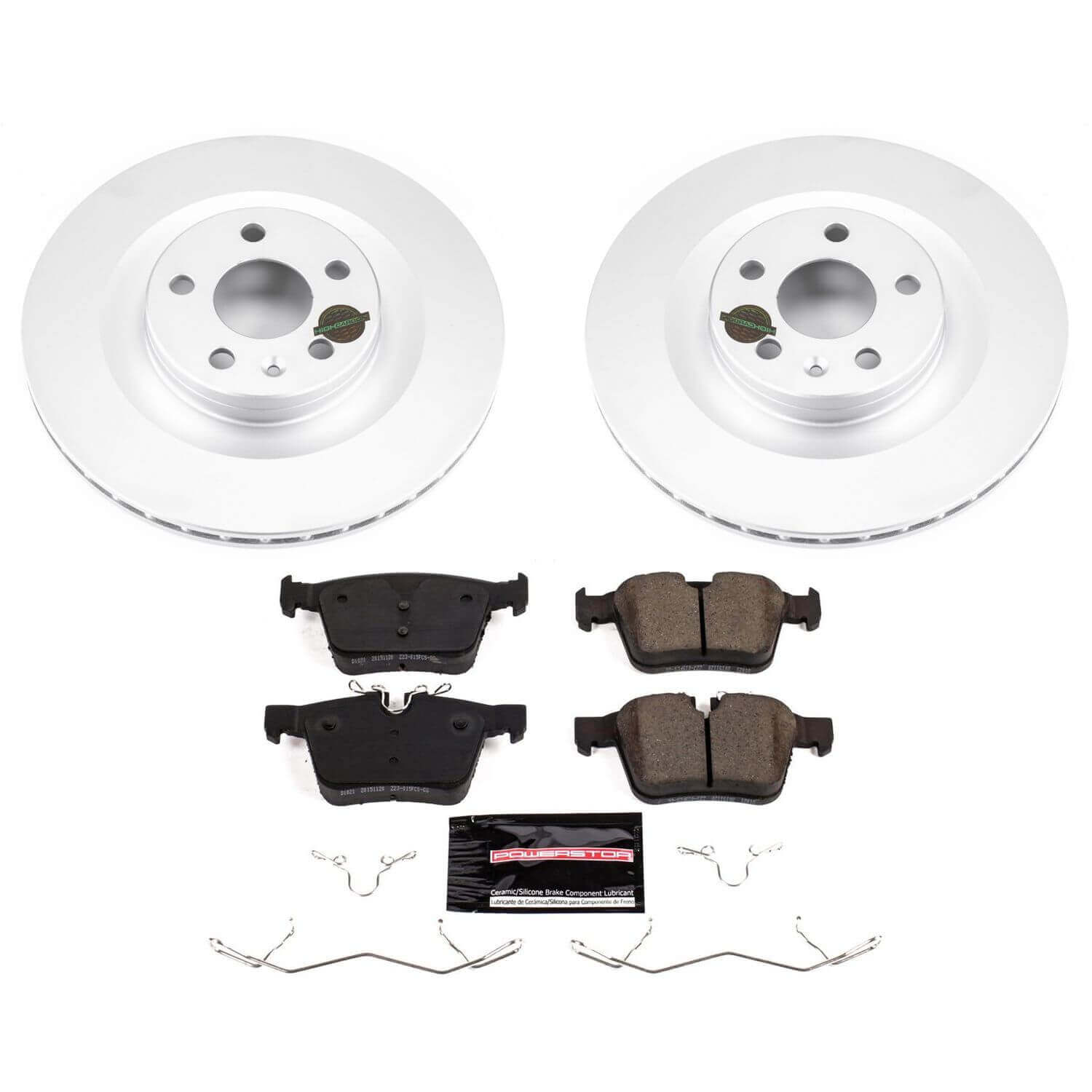Power Stop CRK7757 Z23 Evolution Geomet Coated Rear Pad And Rotor Kit for 2019-2022 Volvo S60 product image