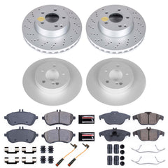 Power Stop CRK7759 Z23 Evolution Sport Front And Rear Brake Kit for 2008-2012 Mercedes-Benz C300 product image