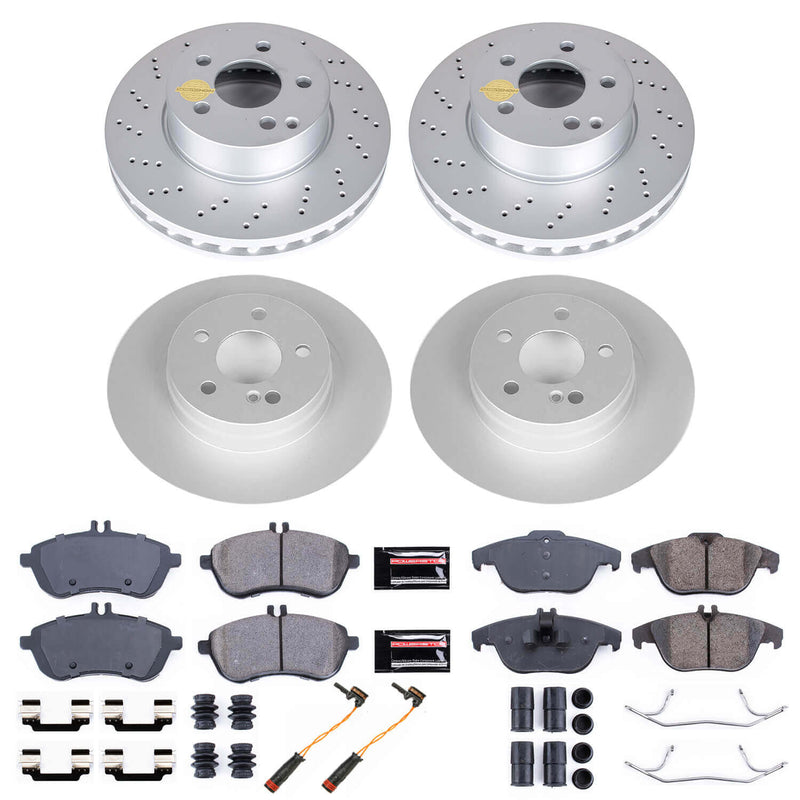 Power Stop CRK7759 Z23 Evolution Sport Front And Rear Brake Kit for 2008-2012 Mercedes-Benz C300 product image