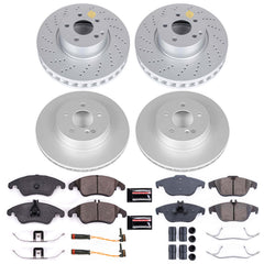 Power Stop CRK7760 Z23 Evolution Sport Front And Rear Brake Kit for 2014 Mercedes-Benz C300 product image