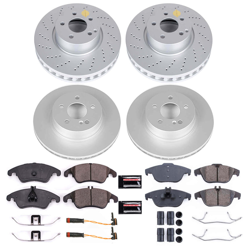 Power Stop CRK7760 Z23 Evolution Sport Front And Rear Brake Kit for 2014 Mercedes-Benz C300 product image